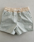 UPF 50+ ZWEMSHORT - SAGE STRIPE