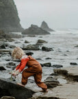 DUGAREE RAIN PANTS - rust