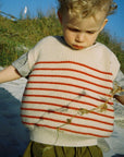 VEST HARVEY KIDS - cream/red