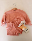 FLEECE SWEATER PEACH - BABY