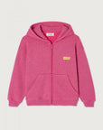 ZIP SWEATER DOVEN GERANIUM - KIDS