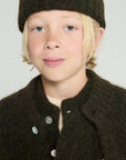 GILET EAST GEMÊLEERD DENNENGROEN - KIDS