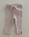 RIB LEGGING OLD ROSE - baby