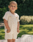 RUFFLED T-SHIRT - CREMA