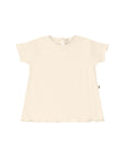 RUFFLED T-SHIRT - CREMA