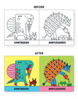 BADBOEK DINO'S - Color Magic