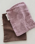MUSLIN WASHAND LILAC- set van 3