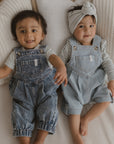 Denim Overall Shorts