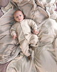 SNAP ONESIE WAFFLE - newborn