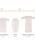 NEWBORN SLAAPZAK COTTON - 0-6m funky lines