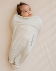PIEP INBAKERSLAAPZAK - 0-3m - Elke Dag - sage stripes