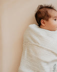 PIEP INBAKERSLAAPZAK - 0-3m - Elke Dag - sage stripes