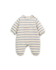 STRIPED FLAMÉ JUMPSUIT - blue