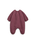 WOVEN JUMPSUIT BABY - bordeaux