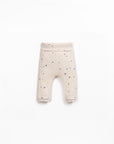 PRINTED RIB FLAMÉ LEGGINGS - NEWBORN