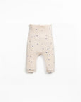 PRINTED RIB FLAMÉ LEGGINGS - NEWBORN