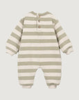 STRIPED FLAMÉ JERSEY JUMPSUIT - BABY