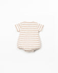 STRIPED RIB FLAMÉ JUMPSUIT - BABY