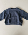 FLEECE SWEATER - DARK BLUE