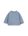 RIB LS T-SHIRT BABY BOY - BLUE