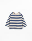 STRIPED JERSEY LS T-SHIRT