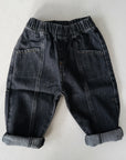 DENIM TROUSERS UNISEX - GRAFITE