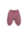 FLEECE TROUSERS BABY GIRL - BORDEAUX