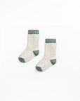 SOCKS KIDS - cream/sage