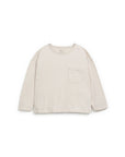 JERSEY LS T-SHIRT - beige melange