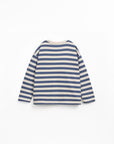STRIPED LS T-SHIRT KIDS - DARK BLUE