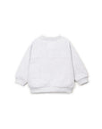 FLEECE SWEATER GREY MELANGE - KIDS