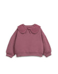 FLEECE SWEATER KIDS - BORDEAUX