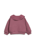 FLEECE SWEATER KIDS - BORDEAUX