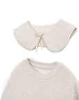 FLEECE SWEATER KDIS - BEIGE MELANGE