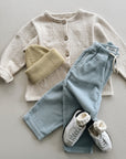 JERSEY CARDIGAN KIDS - PENCIL
