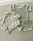 WAFFLE SHORTIE SET
