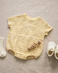RELAXED BUBBLE ROMPER - YELLOW
