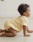 RELAXED BUBBLE ROMPER - YELLOW