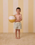 UPF 50+ ZWEMSHORT - SAGE STRIPE