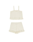 CROCHET TANK SET OF 2 - IVORY