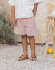 PERRY SHORT - POPPY GINGHAM
