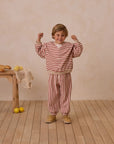 RELAXED JOGGER - POPPY STRIPE