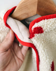 Simone fleece jumpsuit - hearts