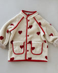 Simone fleece jacket - hearts