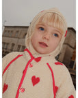 Simone fleece jacket - hearts