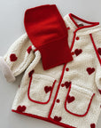 Simone fleece jacket - hearts