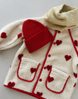 Simone fleece jacket - hearts