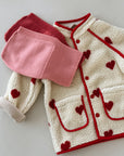 Simone fleece jacket - hearts