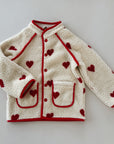 Simone fleece jacket - hearts