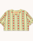 Rose Pattern Crop Tee - KIDS